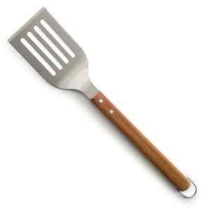 Norpro Grill Spatula with Serrated Edge and Acacia Handle, 19-Inch