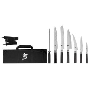 Shun Classic 8-Piece Student Knife Set with Knife Roll