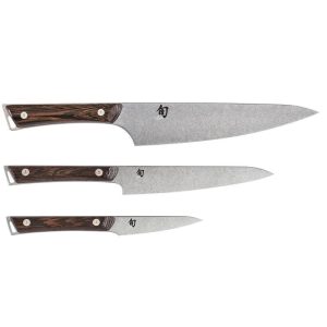 Shun Kanso 3-Piece Starter Knife Set  3.5" Paring Knife, 6" Utility Knife, 8" Chefs Knife