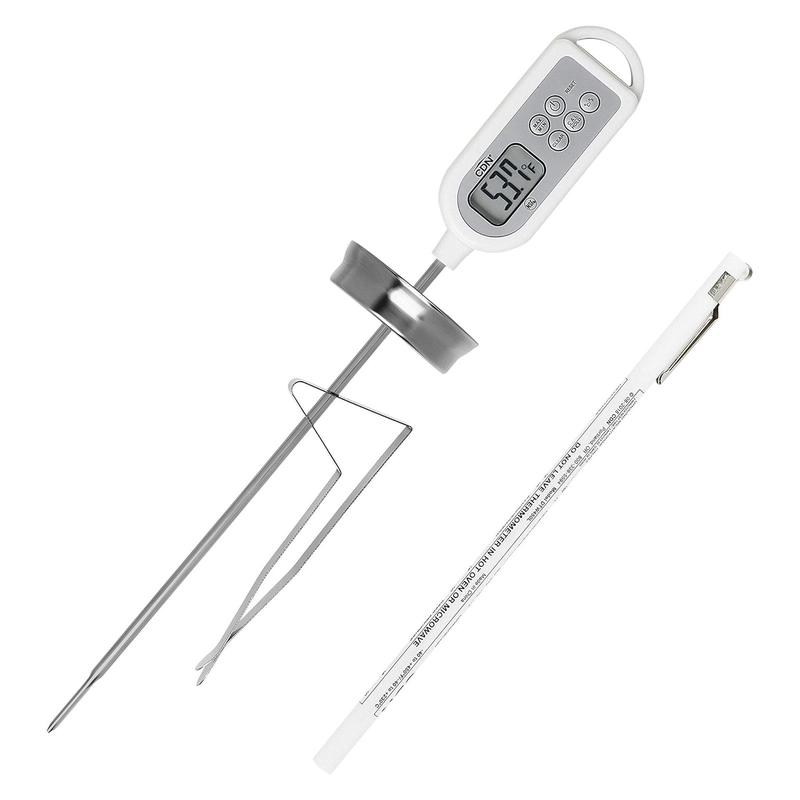 CDN ProAccurate Long Stem Digital Instant Read Thermometer, White