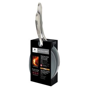 Chantal Induction 21 Ceramic Coated Fry Pan Set, 8-inch & 10-inch, Stainless