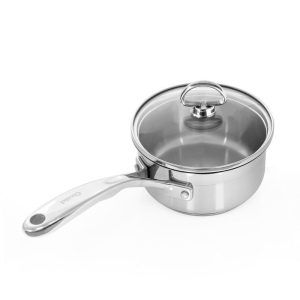 Chantal Induction 21 Steel 1 qt. Saucepan w/ Glass Lid