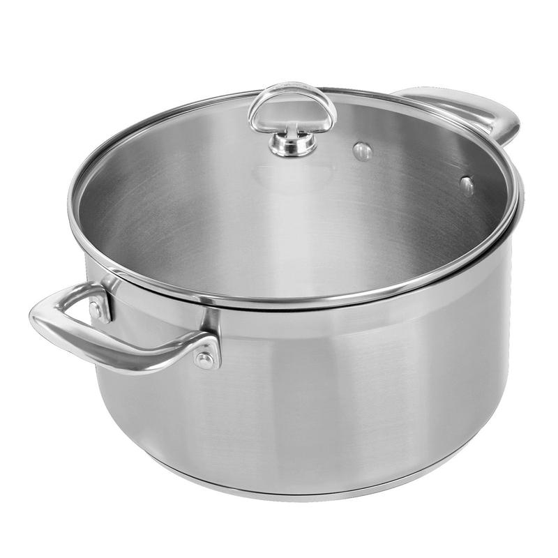 Chantal Induction 21 Steel 6 qt. Casserole w/ Glass Lid