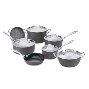 Cuisinart Green Gourmet 12 Piece Cookware Set, Nonstick