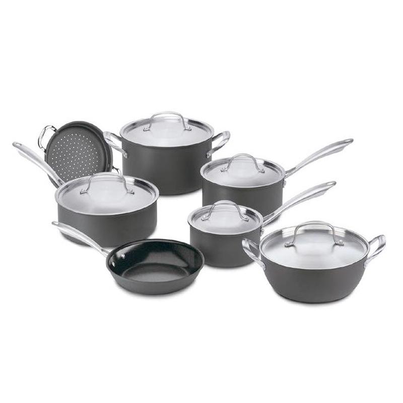 Cuisinart Green Gourmet 12 Piece Cookware Set, Nonstick