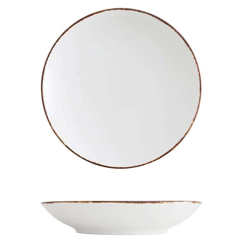 D&V Salt Serena Coupe Bowl, 8.9-Inch, Set of 4, White