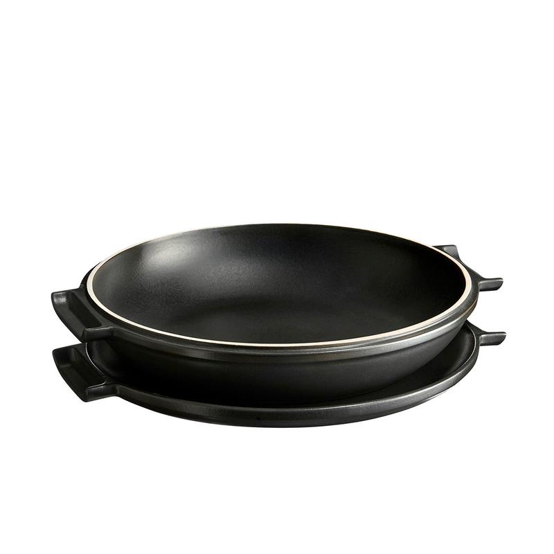 Emile Henry Delight 2.3 Quart Tart Tatin Set, Slate