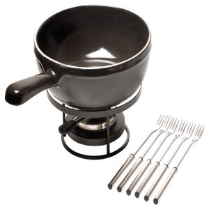 Emile Henry Flame Fondue Set, 2.6 Quart