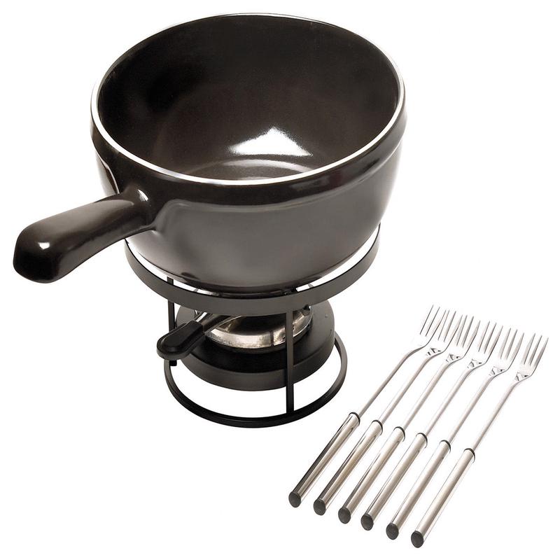 Emile Henry Flame Fondue Set, 2.6 Quart