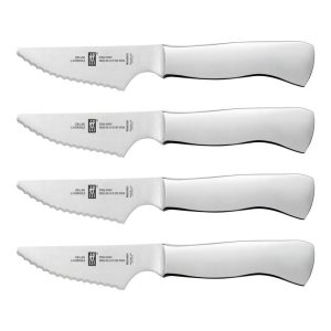 Zwilling J.A. Henckels 4-Pc Stainless Steel Serrated Steak Knife Set