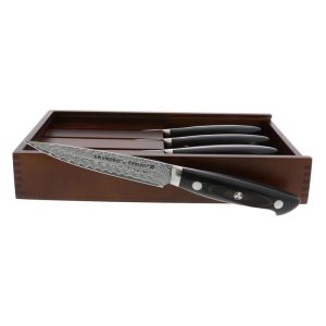 Zwilling J.A. Henckels Bob Kramer Stainless Damascus Collection 4-pc Steak Knife Set
