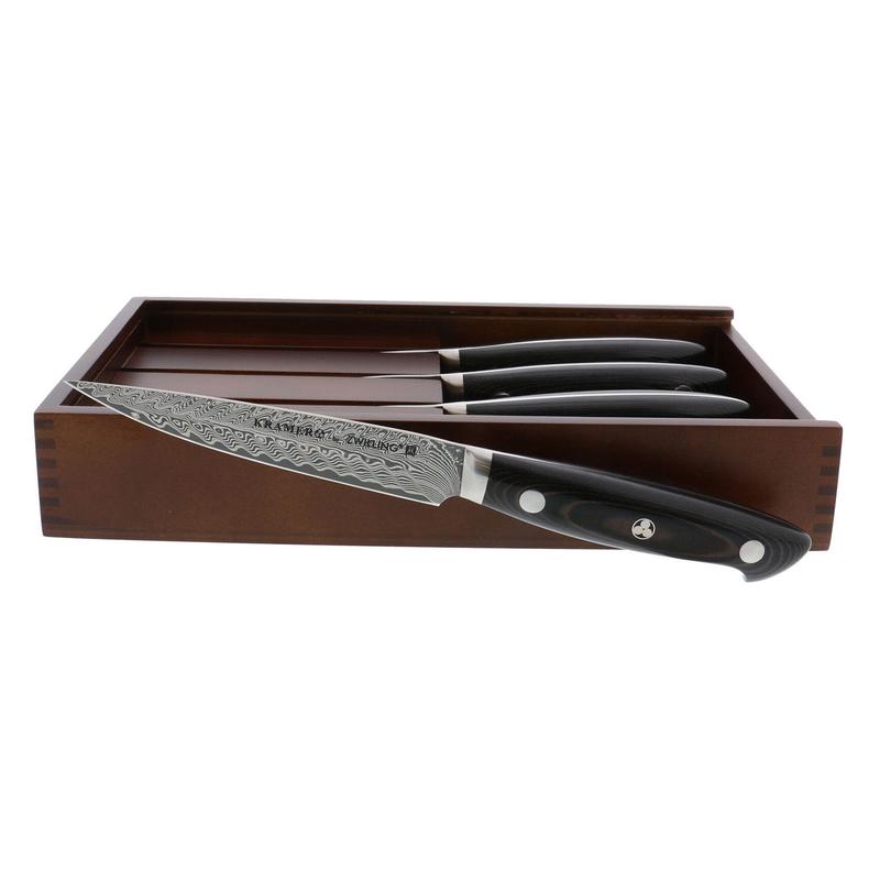 Zwilling J.A. Henckels Bob Kramer Stainless Damascus Collection 4-pc Steak Knife Set