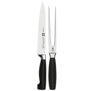 Zwilling J.A. Henckels Four Star 2-Pc Carving Knife & Fork Set