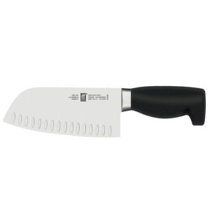 Zwilling J.A. Henckels Four Star 7" Hollow Edge Santoku Knife