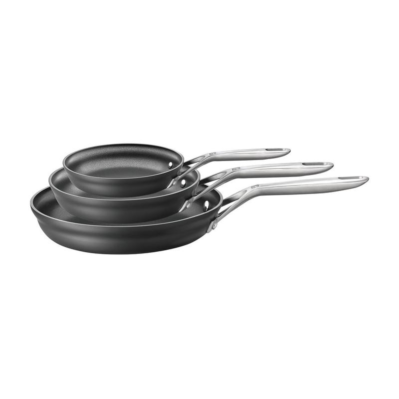 Zwilling Motion Hard Anodized 3-pc Aluminum Nonstick Fry Pan Set
