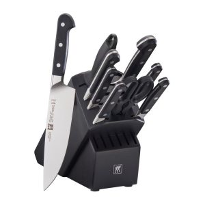 Zwilling Pro 10-pc Knife Block Set, Black