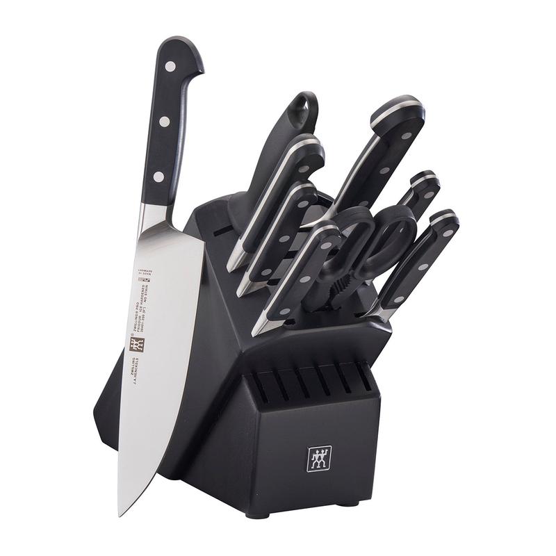 Zwilling Pro 10-pc Knife Block Set, Black