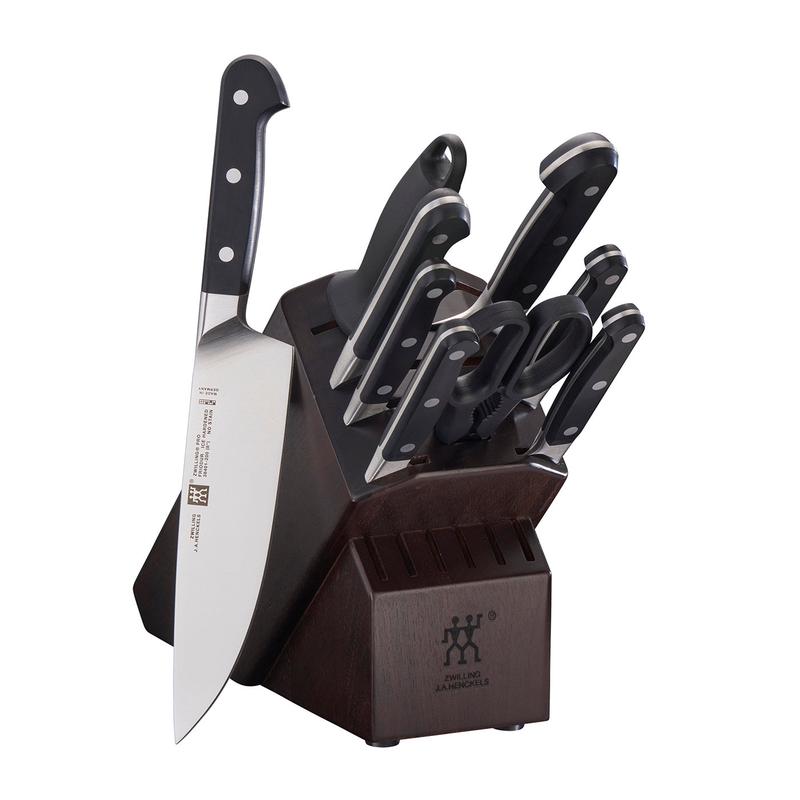 Zwilling Pro 10-pc Knife Block Set, Walnut