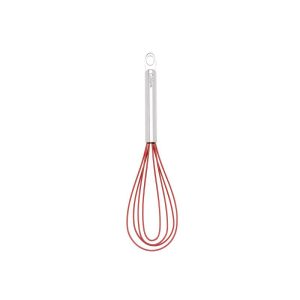 Cuisipro 10 Inch Silicone Flat Whisk, Red