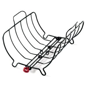 Cuisipro Roast & Serve Non-Stick Turkey and Poultry Roasting Rack, Black