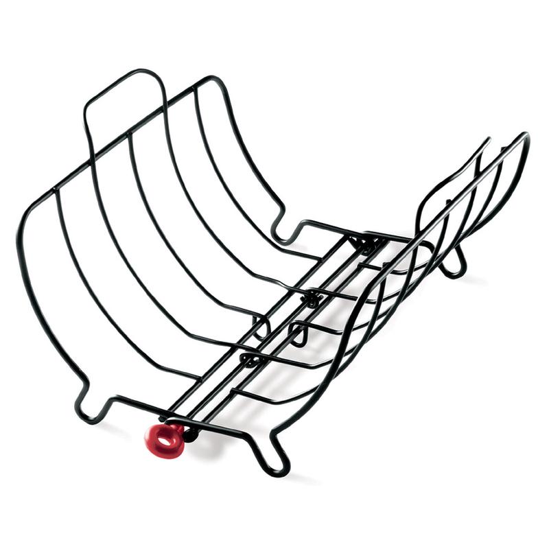 Cuisipro Roast & Serve Non-Stick Turkey and Poultry Roasting Rack, Black