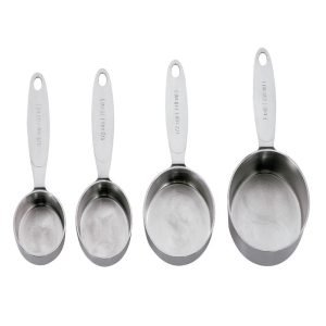 Cuisipro Stainless Steel Measuring Cup Set, 4 Piece