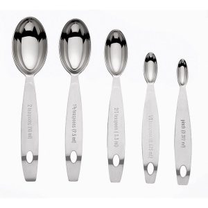 Cuisipro Stainless Steel Odd Size Measuring Spoons, 5 Piece Set
