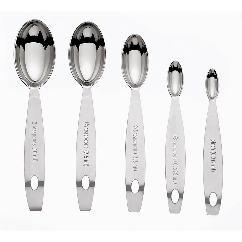 Cuisipro Stainless Steel Odd Size Measuring Spoons, 5 Piece Set