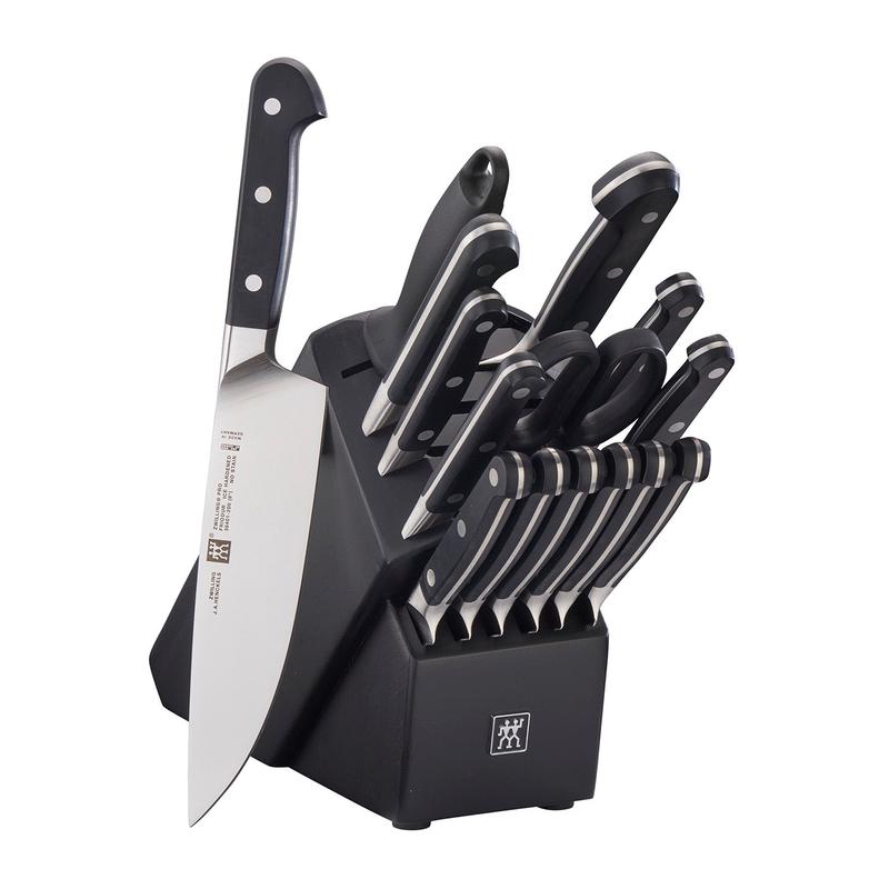 Zwilling Pro 16-pc Knife Block Set, Black
