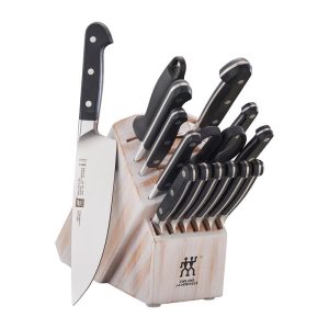 Zwilling Pro 16-pc Knife Block Set, Rustic White