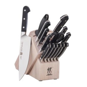 Zwilling Pro 16-pc Knife Block Set, White