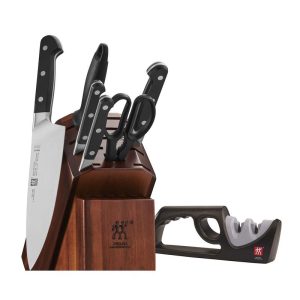 Zwilling Pro 7-pc Knife Block Set w/Bonus Sharpener