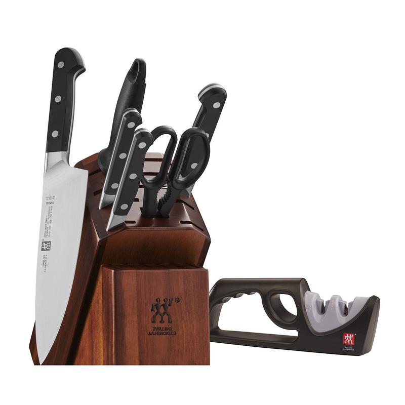 Zwilling Pro 7-pc Knife Block Set w/Bonus Sharpener