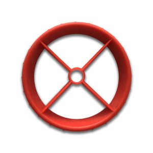 Fusionbrands PushBerry 2-in-1 Strawberry Huller & Slicer Tool, Red