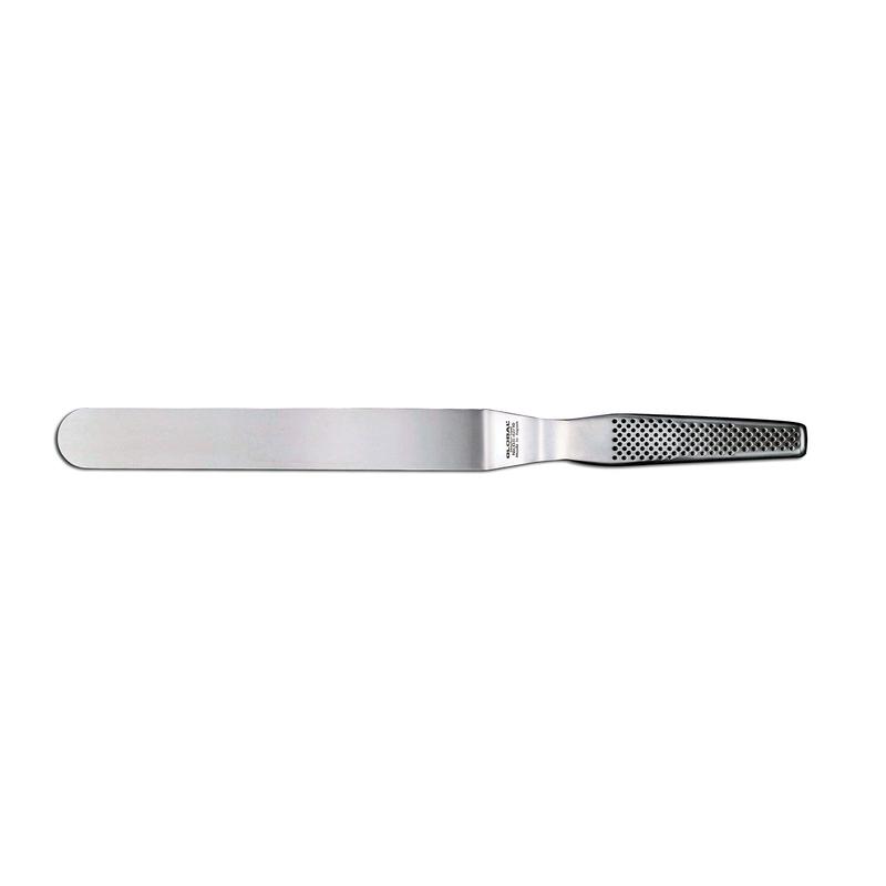 Global 4 inch Angled Palette Knife, Cranked Spatula, Stainless Steel