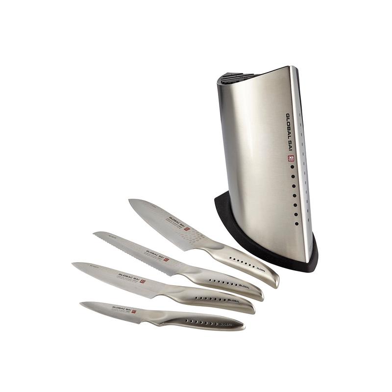 Global SAI 5 Piece Knife Block Set
