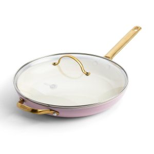 Greenpan Padova Reserve 12-Inch Covered Fry Pan, Blush