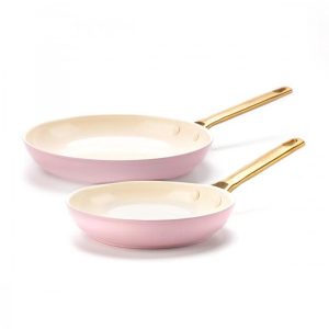 Greenpan Padova Reserve 2-Piece 8" & 10" Open Frypan Set, Blush