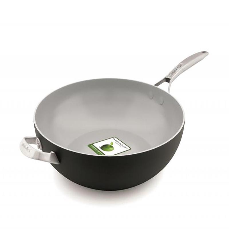 GreenPan Paris Pro 12.5" Open Wok with Helper Handle