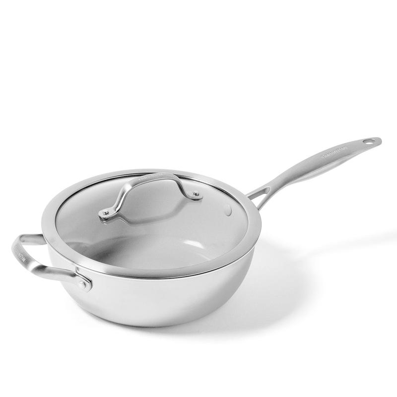 GreenPan Venice Pro 3.5 Quart Chefs Pan with Helper Handle