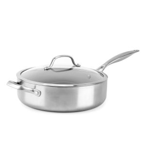 GreenPan Venice Pro 5 Quart Covered Saute pan with Helper Handle