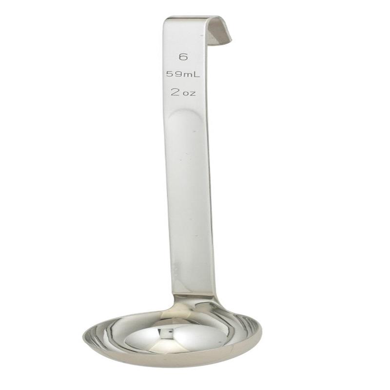 HIC 18/8 Stainless Steel Single-Piece Kitchen and Sauce Ladle, 2 ounce