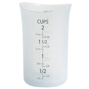 iSi Basics Silicone Flexible Clear Measuring Cup, 2 Cup