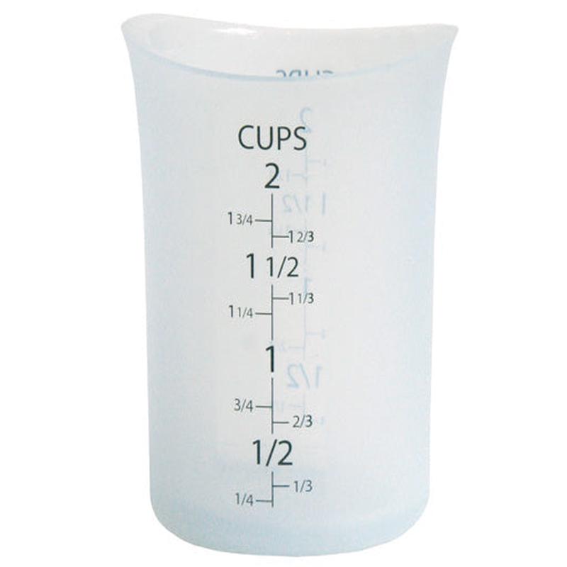 iSi Basics Silicone Flexible Clear Measuring Cup, 2 Cup