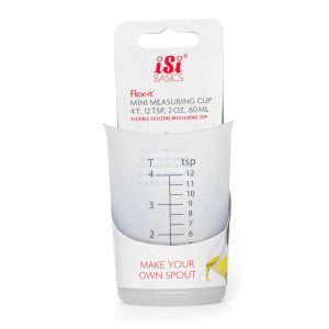 iSi Basics Silicone Flexible Clear Measuring Cup, 2 ounce