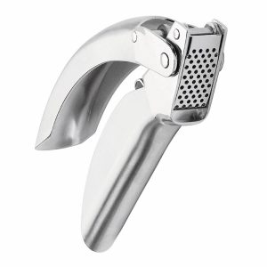 Kuhn Rikon 6.5-Inch Epicurean Garlic Press 6.5, Stainless Steel