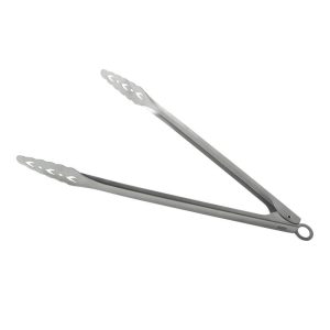 Kuhn Rikon Locking BBQ Tongs, 17.5-Inch, Stainless Steel