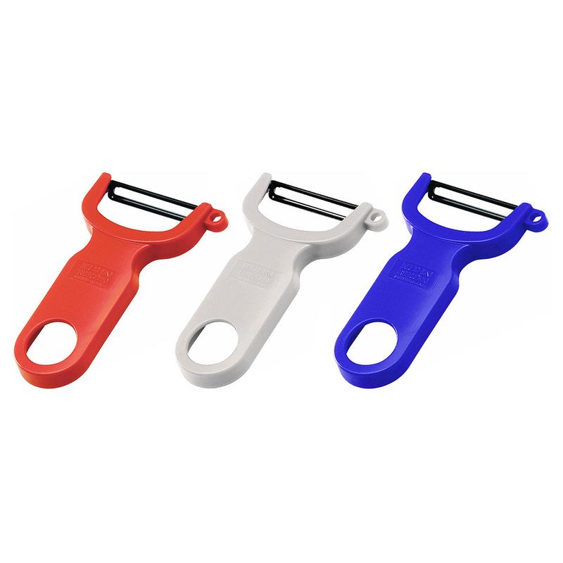 Kuhn Rikon Original Swiss Peeler 3 Piece Set, Red/White/Blue