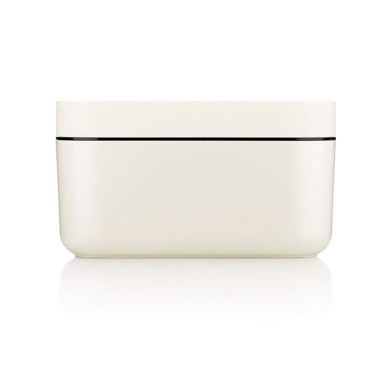 Lekue Ice Box Silicone Ice Cube Tray and Storage Box, White