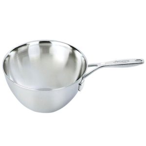Demeyere Industry 5-Ply 5-qt Stainless Steel Flat Bottom Wok